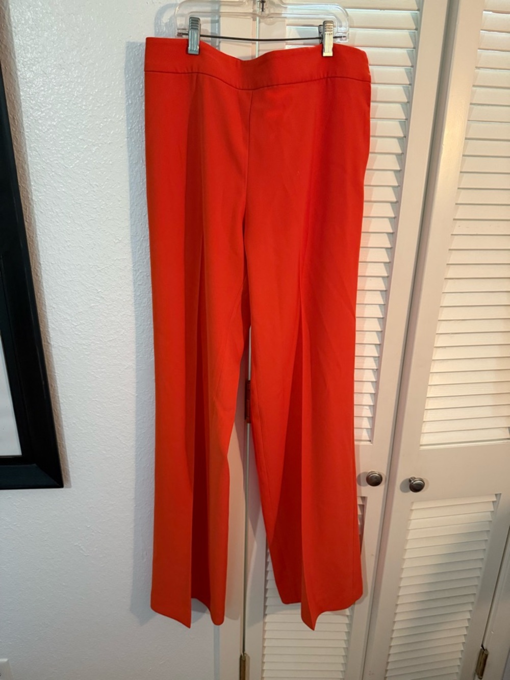 Women's Wide-Leg Dress Pants - Bright Orange